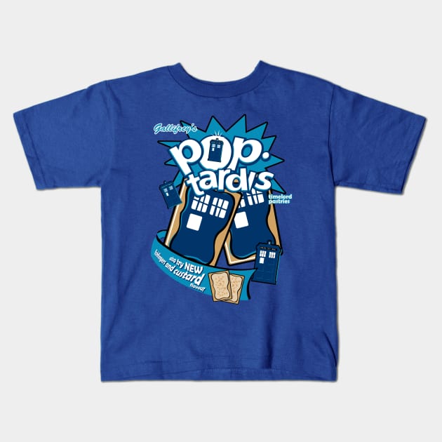 Pop Tardis Kids T-Shirt by B4DW0LF